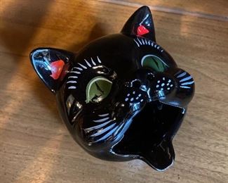 1950’s Black Cat Ashtray