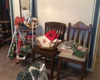 Project chairs, holiday decor