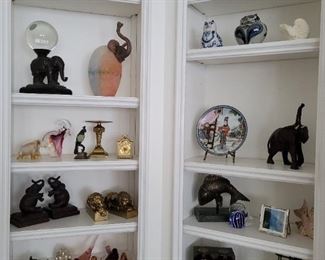 Book ends, bronze figurines and more