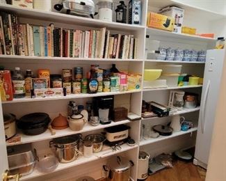 Cookbooks, Pots and Pans, Tupperware and more