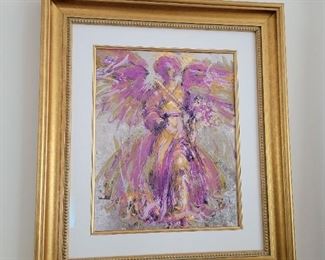 Golden Ray Angels Original Art by Arianna Caroli 