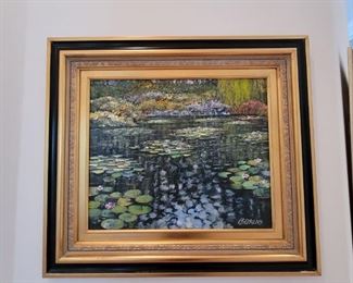 Willow by the Pond II Original Oil by Howard Behrens art 20"x24"