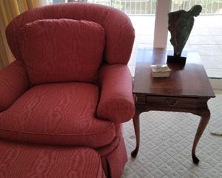 Century Chair and Ottoman