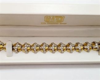 Austern and Paul 18K Diamond Bracelet 156 diamonds