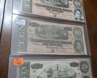 U.S. Confederate Money and more
