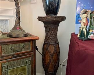 Elephant Vase and Cool Pedestal