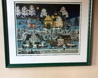 Jane Wooster Scott “Christmas Traffic Jam” Limited Edition Serigraph
Signed & Numbered