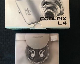 Nikon camera & Bose Sleepbuds
