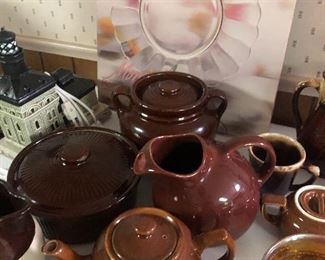 Stoneware bean and tea pots