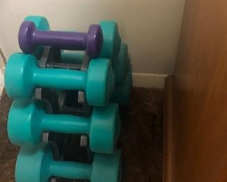 Set of dumb bells  