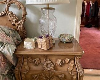 This is a complete bedroom set. Dresser, Hutch, Nightstands and Headboard included