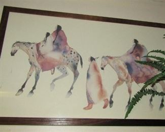 Native American Watercolor Print