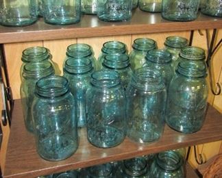 Blue Canning Jars