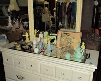 White Dresser with Mirror