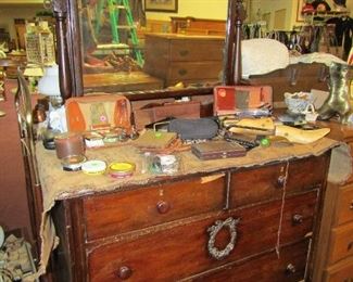 Antique Dresser with Mirror
