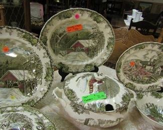 Johnson Brothers - "Friendly Village" 12 place settings with Completer Pieces - REg. $450 - 30% = $315 for entire set. You can buy ahead thru Sat. at 6pm