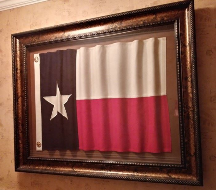 Framed Texas Flag