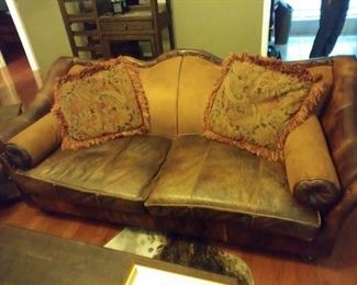 King Hickory Leather Sofa