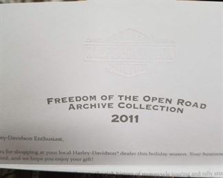 Harley Davidson 2011 Freedom Of The Open Road Archive Collection Shadow Box in box with sweepstakes $60 