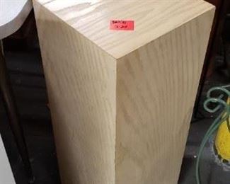 Blond Wood Tall Square Pedestal Plant Stand 12 x 12 x 32.25"H EUC WAS $95 NOW $80