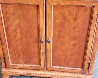 (1) 30" W x 72.5"H x 13"D at top Upscale Solid Wood Book Case with Bottom Doors  $225 (1 sold only 1 left)