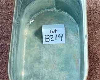 Lot 8214. $45.00 Antique Copper Boiler/Wash Tub (21"w x 10.5"d x 12"t) in remarkable condition with hundreds of ways to use this!