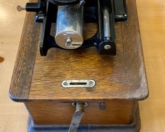 Lot 8216A $425.00. Edison Home Phonograph Combination Type Model D, serial # 341949. Thomas A. Edison et al at Orange, NJ + Suitcase of Cylinder Records and Set of Collector Books about Cylinder Records from 1877-1929
