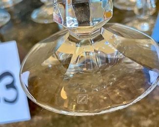 Lot 8227 $28.00. Seven Schott-Zwiesel Cordial Glasses and a matching (but unbranded) Decanter.