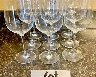 Lot 8231. $45.00. 9 Lenox Signed Wine Stems. Very Nice Set!
