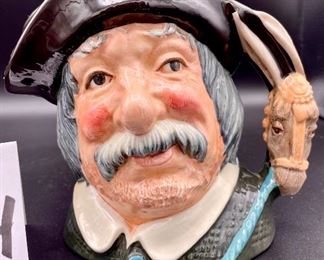 Lot 8244. $40.00 Royal Doulton & Co. Toby Mug "Sancho Pança" servant of Don Quixote. Model #6456 approx, 7" tall - Copyright 1956. 7" x 7"