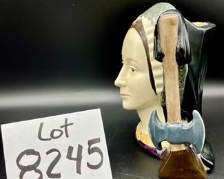 Lot 8245. $30.00. Royal Doulton & Co. "Anne Boleyn" Toby Jug, D6644 copyright 1975. 7" T x 5" W
