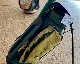 Lot 8270. $350.00. The Masters Carry Golf Bag with Stand and The Masters Umbrella, bought at the Masters Tournament in Augusta, Georgia. We couldn't find another on all of the Internet like this one.