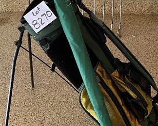Lot 8270. $350.00. The Masters Carry Golf Bag with Stand and The Masters Umbrella, bought at the Masters Tournament in Augusta, Georgia. We couldn't find another on all of the Internet like this one.