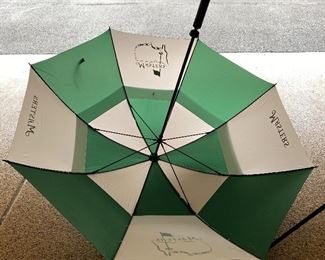Lot 8270. $350.00. The Masters Carry Golf Bag with Stand and The Masters Umbrella, bought at the Masters Tournament in Augusta, Georgia. We couldn't find another on all of the Internet like this one.
