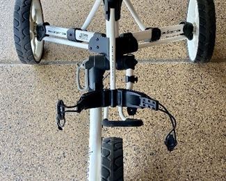 Lot 8273. $180.00. Clicgear Model 3.5+ bag pull cart, easily folds up to fit in your trunk. New these carts cost $500+. If Tesla made a Golf Cart this would be the one.