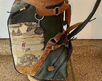 Lot 8274. $125.00 Vintage Belding Golf Bag, 1997 "OL Buddy Champion", Belding Sports Golf and Travel Bag, (America's Best) plus 3 head covers. Rodney Dangerfield of "Caddy Shack" would be jealous of this one! All hand-crafted .