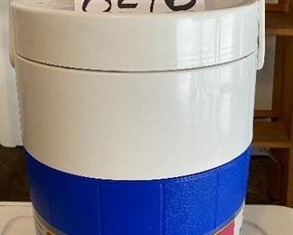 Lot 8276. $45.00. 2 pc. Lot. 1) Igloo Cooler on wheels, Wheelie cool 38 qt, 52 can capacity. and 2) Coleman Termo De 2 Gal, beverage cooler jug, both in mint condition. Now get out and have a picnic!!