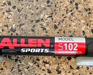 Lot 8277. $95.00. Allen Sports Model S102, 2 bike holder. 27.6 x 14.1 x 4 inches (Amazon has this model new for $199.00.)