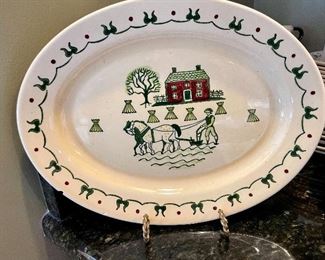 Lot 8292. $212.00. Metlox Poppytrails Vernon California Provincial Pattern, 11 dinner plates, 8 desserts plates, 13 saucers, 12 cups, 5 fruit bowls (1 has a chip), 1 salt and pepper set, 1 serving platter, 1 serving bowl, a cream and sugar set, coffee pot, handled pourer. One of the cutest patterns Metlox has designed, We love the Coffee Pot, Creamer and Sugar in the coordinating Homestead Provincial pattern!