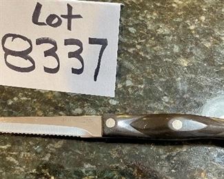Lot 8337. $40.00 Cutco #1721JG Trimmer knife - this knife retails for $76. Guaranteed for Life. Note: I have two of this marvelous knife. I use it to cut just about everything and it's my go-to knife!