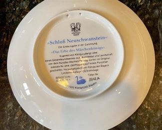 Lot 8342. $18.00. 2 - 10" Obernai scenic plates; and 8" Koniaszelt Bayern plate and an Annweiler Trifels glass.