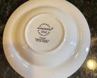 Lot 8347. $85.00 Wedgwood, Child's Tea Set, 17 pcs, Beatrix Potter Designs - Peter Rabbit and Mrs. Tiggy-Winkle