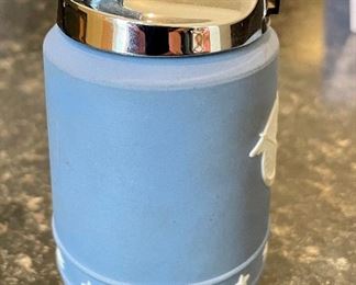 Lot 8355. $24.00 Wedgewood Jasperware: 2 7" ashtrays that can be used as display plates and a Jasperware lighter.