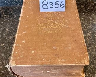 Lot 8356. $50.00 Webster's New International Dictionary, Published by G & C Merriam Company 1925. Not the pocket sized edition!!!! Recent eBay sold price. $100.00