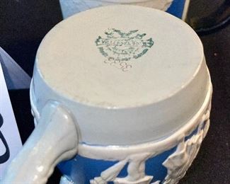Lot 8373. $80.00. 2 Villeroy & Boch steins in the Jasperware style.