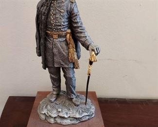 Chilmark The Calvary Generals Philip Sheridan Pewter Statue by Francis J Barnum