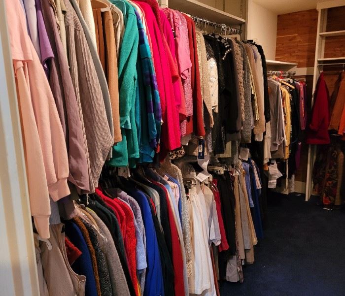 Two huge closets FULL of women's clothing