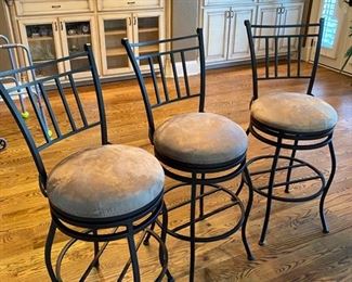 3 Matching Kitchen Bar Stools