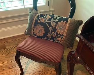 Wooden Chair with upholstered seat