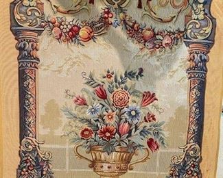 French hand wover tapestry